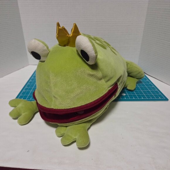 Ikea Minnen Groda Frog Prince Crown PJ Pyjama Case Green Soft Plush Toy 18" - Picture 1 of 6